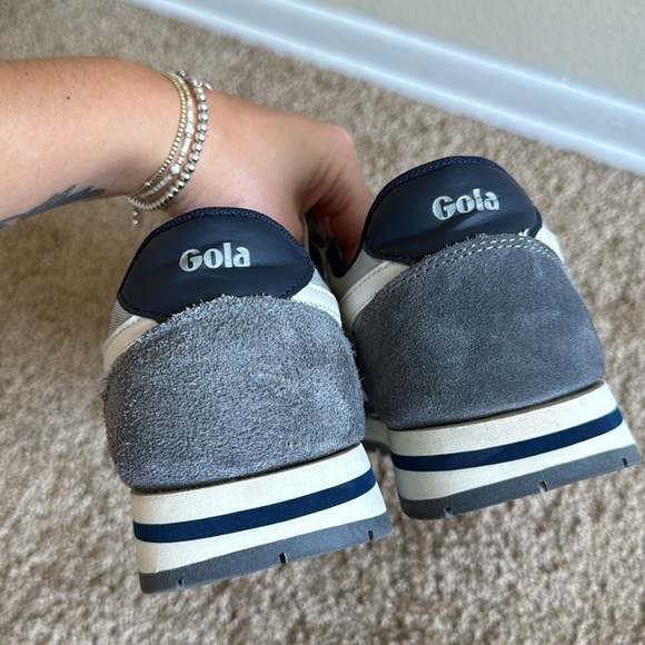 Gola Classics Men's Daytona Sneakers Light Grey/Storm/Off White - Picture 5 of 9